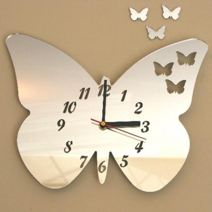 Butterflies out of Butterfly Clock Mirror - 35cm